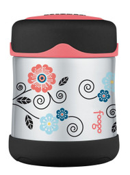 Thermos FOOGO Stainless Steel Food Jar, Poppy Patch, 10 Ounce 