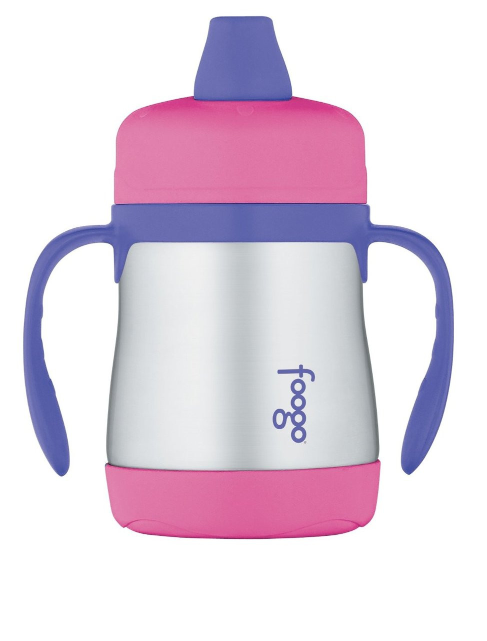 Thermos FOOGO Phases Stainless Steel Sippy Cup Pink Purple 7