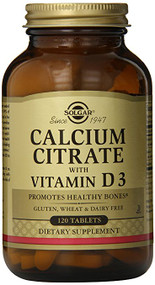 Solgar - Calcium Citrate with D3 120