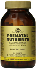 Solgar Prenatal Nutrients Tablets, 240 Count