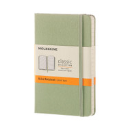 Moleskine Classic Notebook Pocket Ruled Willow Green Hard Cover