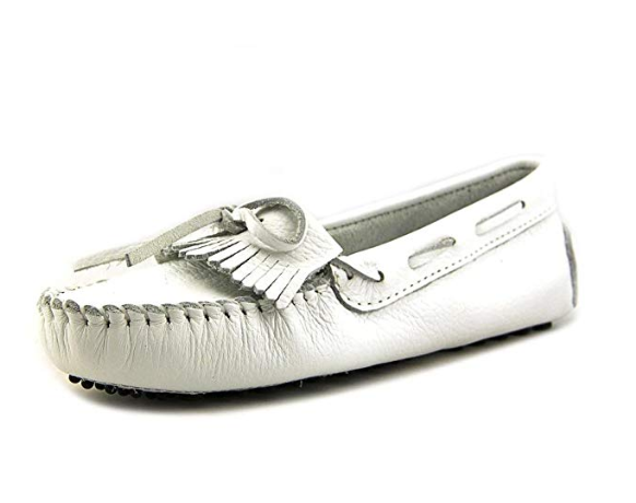 Kilty Driving Moccasin - White/Size 7.5 