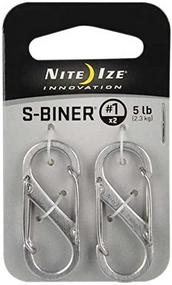 NiteIze - S-Biner® #1 - 2 Pack - Stainless - SB1-2PK-11