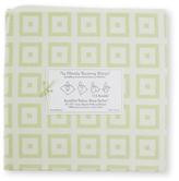 SwaddleDesigns Ultimate Receiving Blanket - Very Light Kiwi with Pastel Kiwi Mod Squares