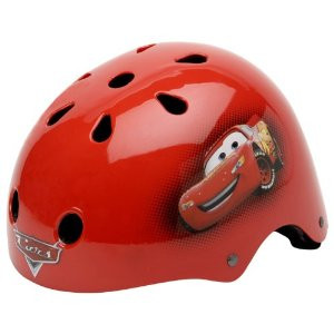 Cars McQueen Hardshell Bicycle Helmet -- and Protective Pad Value Pack  (Toddler) - For Moms