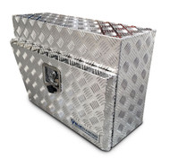 underbody aluminium checker plate tool box for UTE- Right Hand Side