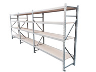 Long Span Shelving 2M H X 600mm D X 5.4M Wide (4 Levels)