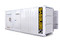 A generator that runs within a standard ISO shipping container.