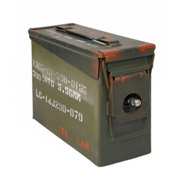 30 Cal Ammo Can Used Grade 2/Locking Hardware Kit Combo - NSN: 8140-00-828-2938