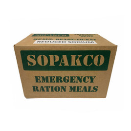 SOPAKCO MRE Emergency Ration Meals Low Sodium Case
