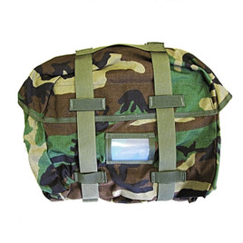 Sleep System Carrier Molle II Woodland Camo - Previously Issued - NSN: 8465-01-465-2124