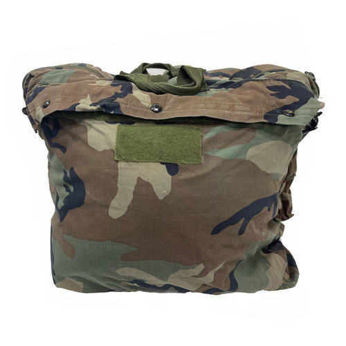 Flyer's Helmet Bag Woodland Camo - Previously Issued - NSN: 8415-01-395-0005