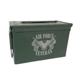 Laser Engraved "Veteran- Air Force"Grade 1 Ammo Cans