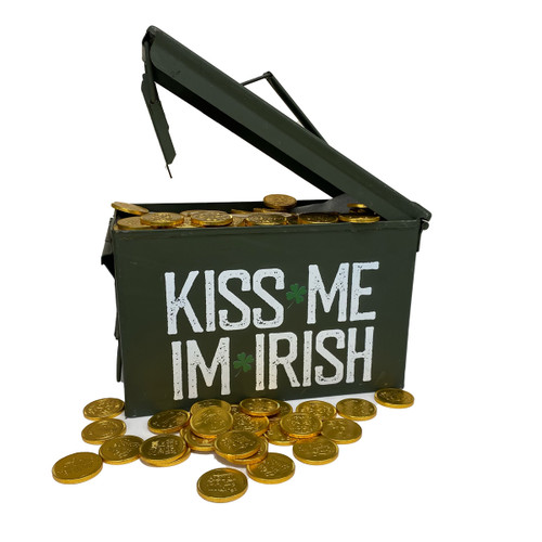 Kiss Me I'm Irish Ammo Gift Can