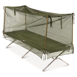 U.S. Military Surplus Cot Mosquito Net Without Poles - NSN: 7210-00-266-9740