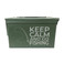 Laser Engraved Used Grade 1 "KEEP CALM AND GO FISHING" 50 Cal Ammo Can