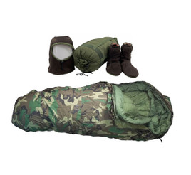 Extreme Cold Weather Sleeping Bag with Boots & Hood - New