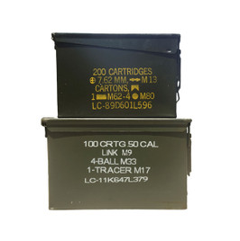 COMBO Used 30 Cal & 50 Cal Grade 1 Ammo Cans