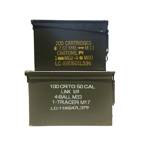 COMBO Used 30 Cal & 50 Cal Grade 1 Ammo Cans