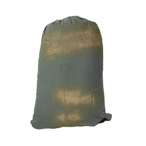 US Military Barracks Cotton Canvas Laundry Bag -  Used - Olive Green - NSN 8465-00-530-3692