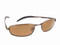 Bronze Metal Frame Sunglasses Brown Polarized Lenses