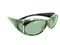 Sunglasses Over Glasses UV400 Granite Tortoise Frame - Gray Polarized Lenses with Crystals On Front