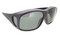 XL Sunglasses Over Glasses Polarized UV400 Matte Black Frame - Gray Polarized Lenses