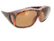 XL Sunglasses Over Glasses Polarized UV400 Tortoise Frame - Brown Polarized Lenses