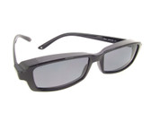 Smallest Sunglasses Over Glasses Polarized UV400 Black Frame - Gray Lenses