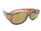 Over Glasses with Polarized UV400 Brown Frame - Brown Lenses