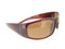 Wrap Around Sunglasses Brown Frame - Brown Polarized Lenses