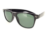 Wayfarer Sunglasses Black Frame - Glass Gray Lenses