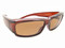 Over Glasses with Brown Frame - Brown Polarized Lenses 