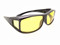 Yellow Lenses Black Frame Fit Over Sunglasses FO77Y