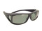Sunglasses Over Glasses Matte Black Frame - Gray Polarized Lenses