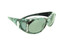 Granite Green Pearl Frame - Gray Polarized Lenses Crystals Front & Side