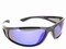 Polarized Sunglasses Blue Mirrored Lenses Black Frame
