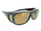 Sunglasses Over Glasses Black Frame - Brown Polarized Lenses