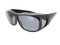 Sunglasses Over Glasses Polarized UV400 Black Frame - Gray Lenses