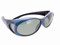 Sunglasses Over Glasses Polarized UV400 Blue Black Frame - Gray Lenses