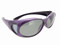 Sunglasses Over Glasses Polarized UV400 Purple Frame - Gray Lenses