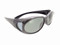 Sunglasses Over Glasses Polarized UV400 Smoke Frame - Gray Lenses