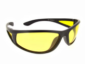 Sunglasses Yellow Lenses -  Black Frame