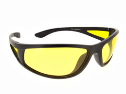 Sunglasses Yellow Lenses -  Black Frame