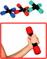 Soft Foam Hand Weights Perfect for Beginners, Seniors and Boomers 