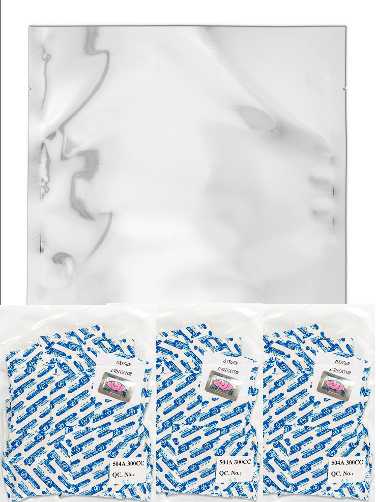 (60) 10"x14" Mylar Bags + (60) 300cc Oxygen Absorbers For Dried Dehydrated and Long Term Food
