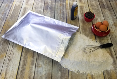 2 Gallon Ziplock Mylar Bag with Flour