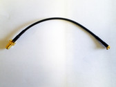 INTCABLE27 RF Cable (MMCX right angle male plug + 15cm cable + bulkhead mount RP-SMA female jack)