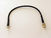 INTCABLE3 RF Cable (MMCX right angle male/plug + 15cm cable + bulkhead mount MCX female/jack)