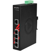 5-Port Industrial Gigabit PoE+ Unmanaged Ethernet Switch (EOT -40C~75C, 48~55VDC)